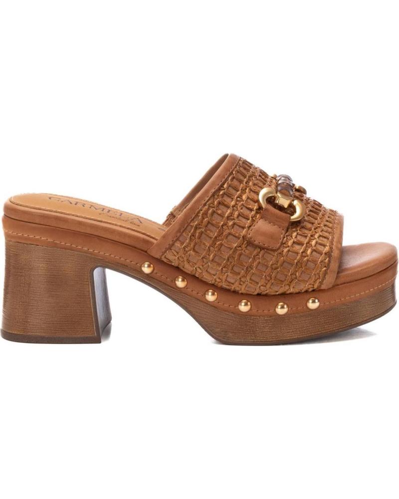 SANDALIAS CARMELA 162334 CAMEL CON TACÓN CAMEL