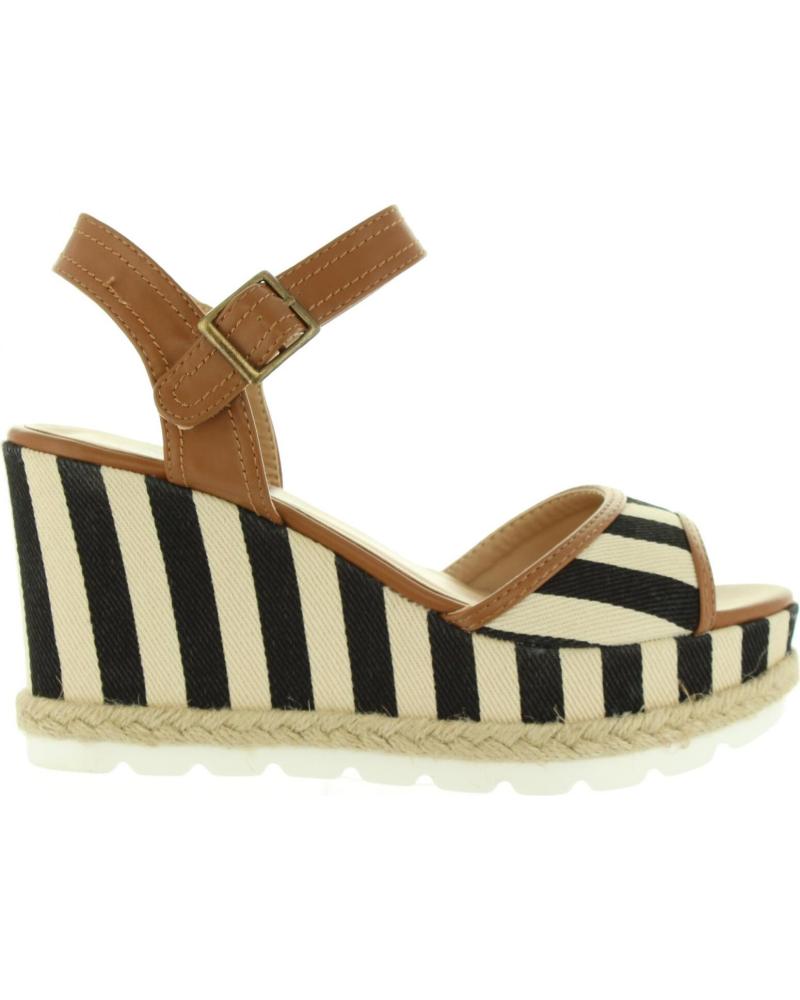 Sandalias de Mujer REFRESH 63508 LONA NEGRO