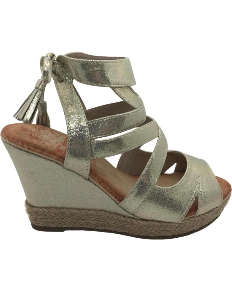 Sandalias de Mujer MANDARINA SANDALIA CUNA ALTA MUJER SHOES 920-220 ORO