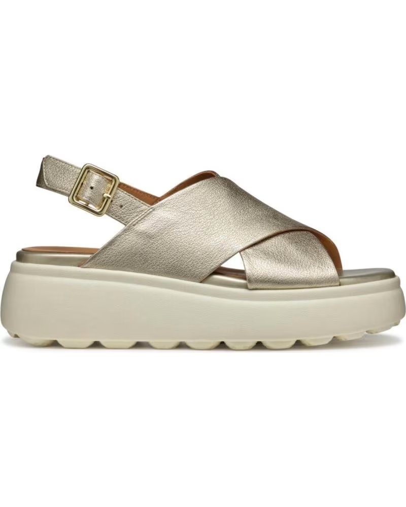 Geox Sandalia Cruzada de C2012 Lt Gold