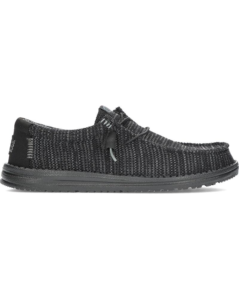 Mocasines de Hombre HEY DUDE ZAPATOS PARA HOMBRE HEYDUDE WALLY STRETCH SOX HD41898 BLACK