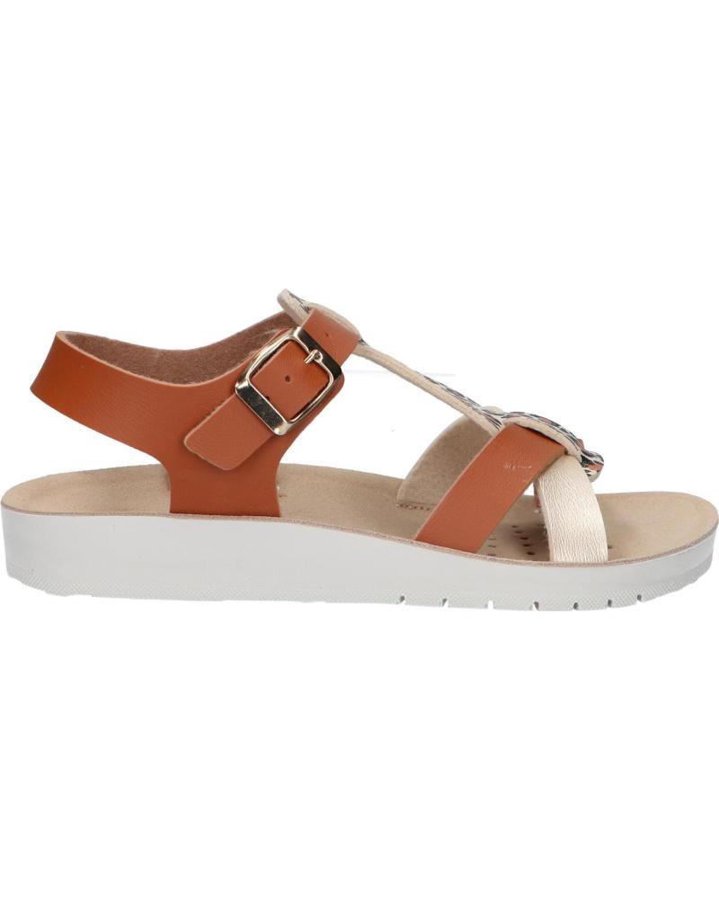 Sandalias de Niña GEOX J45EAG 05404 J SANDAL COSTAREI GI C5B2U BISCUIT-PLATINUM