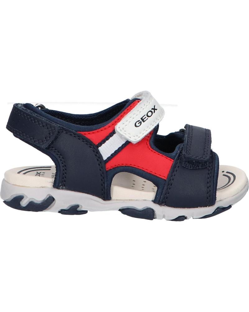 Sandalias de Niño GEOX B4559A 08515 B SANDAL FLAFFEE C0735 NAVY-RED C0735