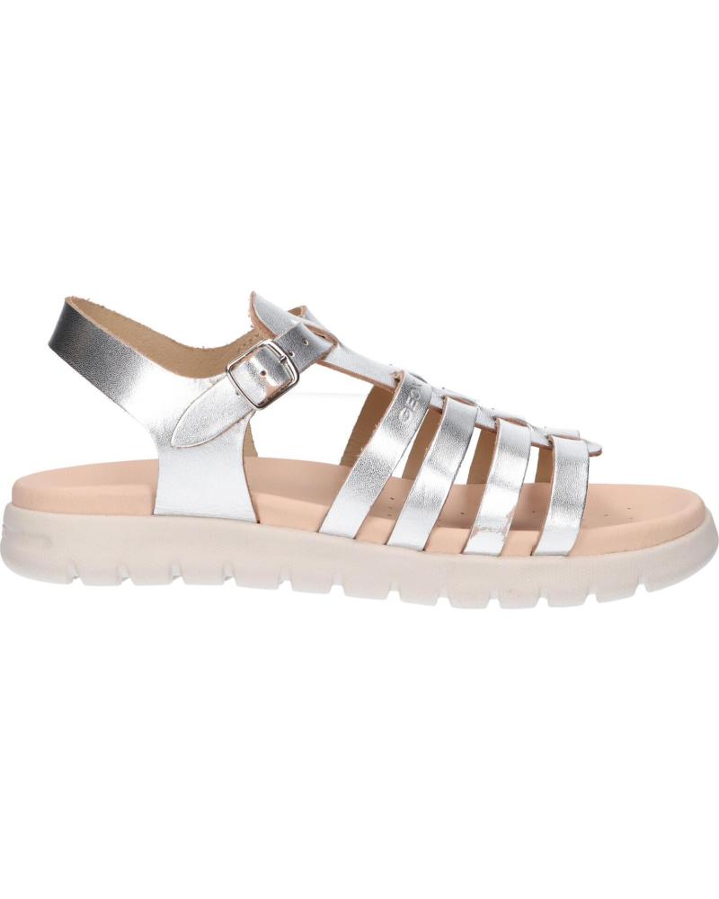 Sandalias de Niña GEOX J35GSB 000CF J SANDAL SOLEIMA GIR C1007 SILVER C1007