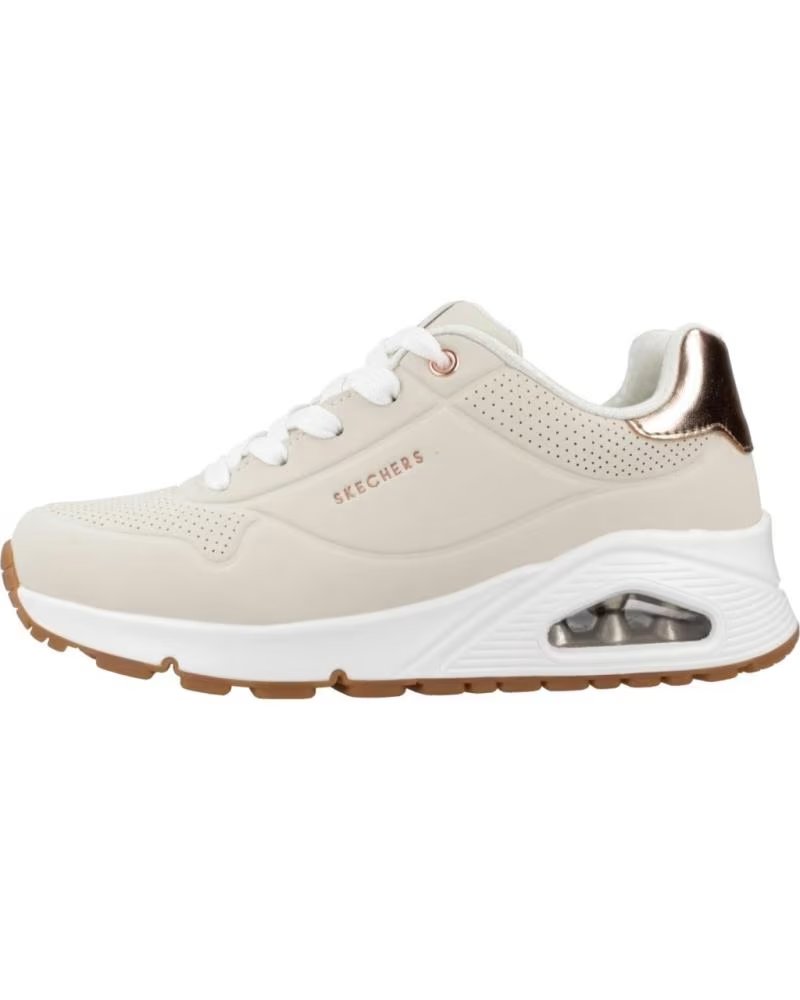 Zapatillas Skechers Uno GEN1 Shimmer Away Beige Bronce Nat