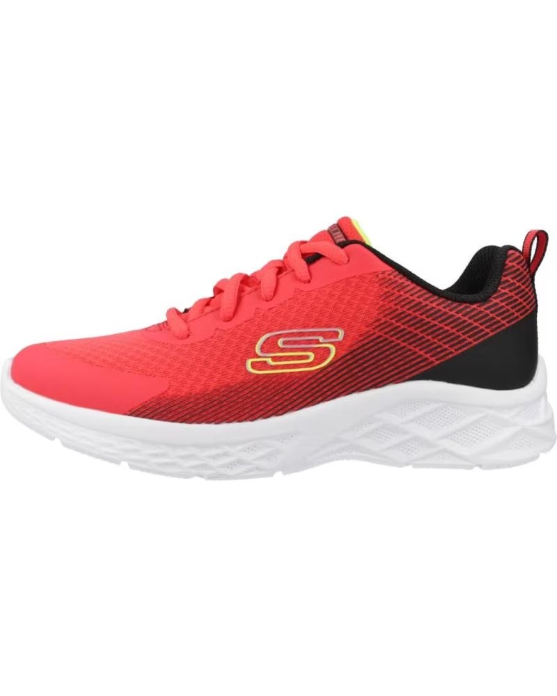 Skechers Zapatillas Nino Modelo Microspec Ii Color Rojo Rdbk
