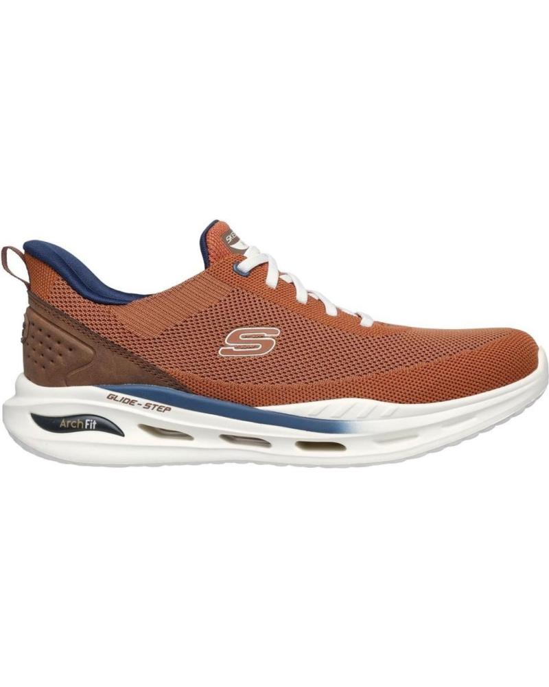 Deportivas de Hombre SKECHERS ZAPATILLAS SKECHERS SLIP-IN ARCH FIT ORVAN KINCADE HOMBRE ROJO ROJO