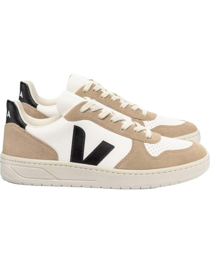 Deportivas de Mujer y Hombre VEJA ZAPATILLAS V-10 PARA UNISEX EN COLOR BEIGE