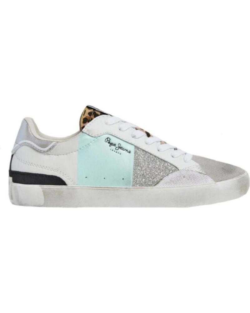 Deportivas de Hombre PEPE JEANS SNEAKERS PLS00010 HOMBRE BLANCO-VERDE