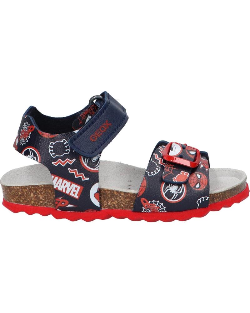 Sandalias de Niño GEOX B922QA 0006A B SANDAL CHALKI C4244 NAVY-DK RED C4244