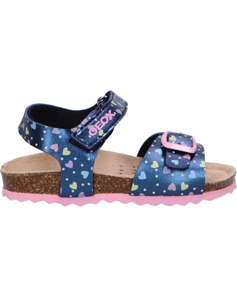 Sandalias de Niña GEOX B922RA 000NF B SANDAL CHALKI C0694 NAVY-PINK AZUL