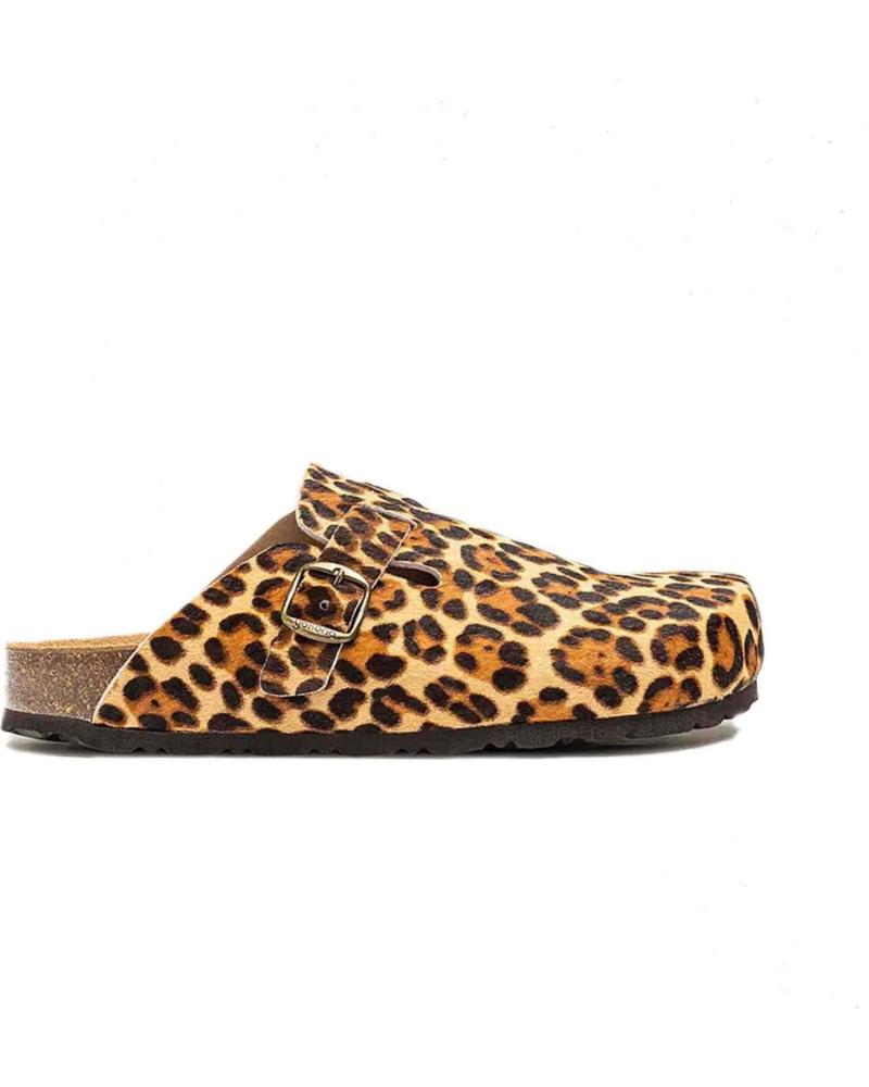 Zuecos de Mujer YOKONO ZUECOS LEOPARDO PARA MUJER EN COLOR MULTICOLOR