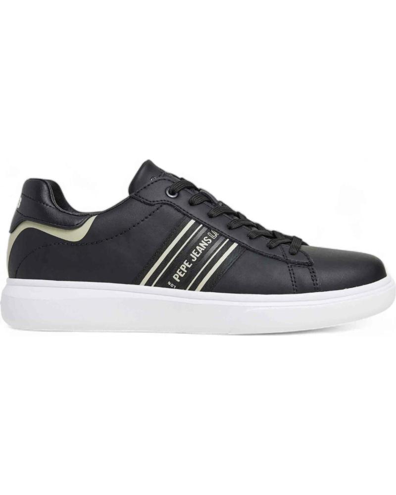 Deportivas de Hombre PEPE JEANS ZAPATILLAS KENTON COURT PARA HOMBRE EN COLOR NEGRO