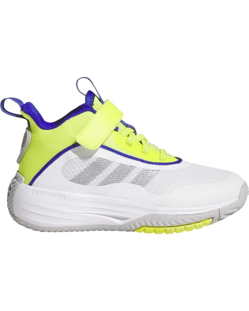 ZAPATILLAS ADIDAS OWNTHEGAME 3.0 BLANCAS Y LIMA BLANCO
