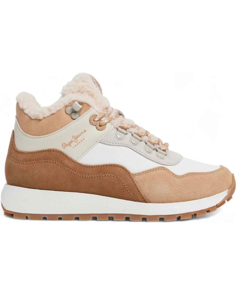 Deportivas de Mujer PEPE JEANS ZAPATILLAS DEAN CURVE PARA MUJER EN COLOR BLANCO