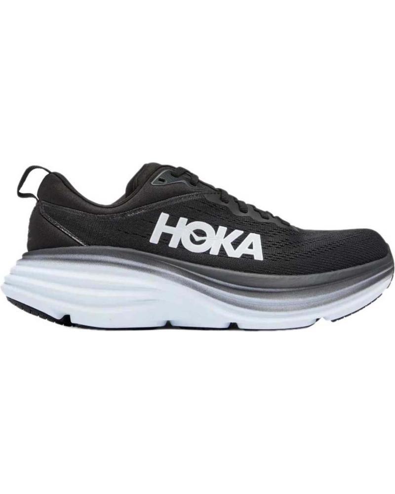 Deportivas de Hombre HOKA ZAPATILLAS BONDI 8 PARA UNISEX EN COLOR NEGRO