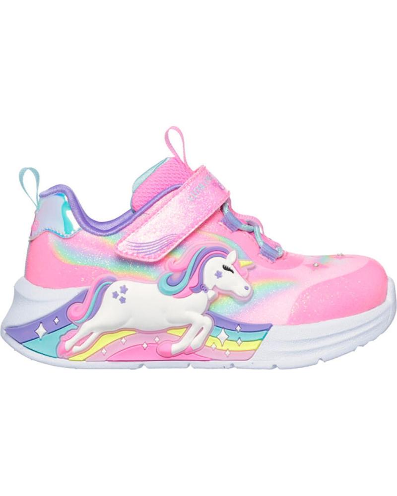 Deportivas de Mujer y Niña SKECHERS ZAPATILLAS SKECHERS UNICORN CHASER PARA NIÑA ROSA