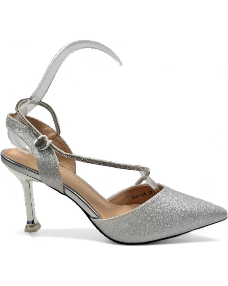 Sandalias de Mujer TIMBOS SANDALIA TACON FIESTA DE MUJER PLATA 131174 PLATEADO