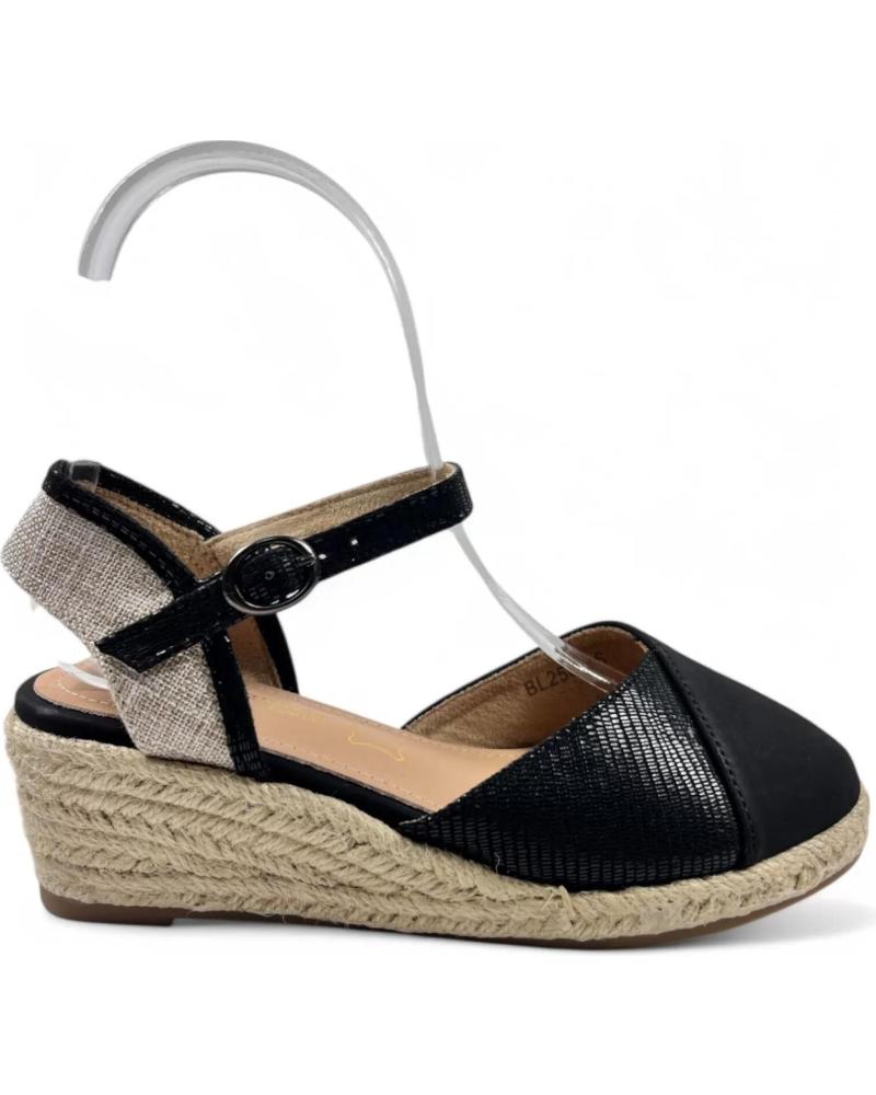 Sandalias de Mujer TIMBOS SANDALIA CUNA ESPARTO MUJER 131160 NEGRO