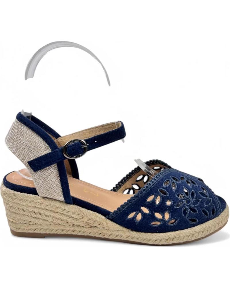 Sandalias de Mujer TIMBOS SANDALIA CUNA ESPARTO MUJER MARINO 131158 AZUL