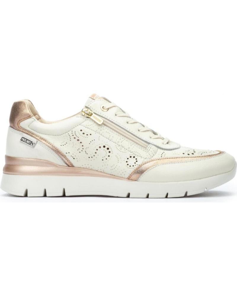 PIKOLINOS CANTABRIA W4R-6622C1 ZAPATILLAS DEPORTIVAS NATA CON ORO ROSA NATAESPUMA