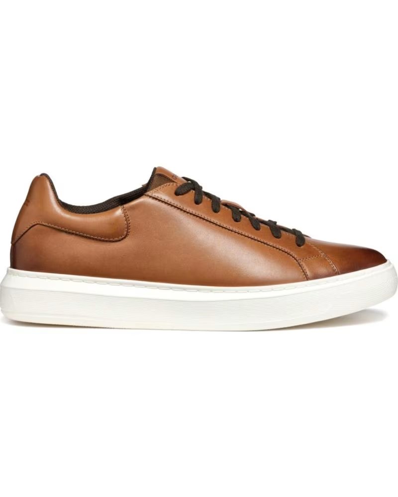 Zapatillas Bajas Informales Geox U Deiven C6002 Piel Marrón C6002LT Brown