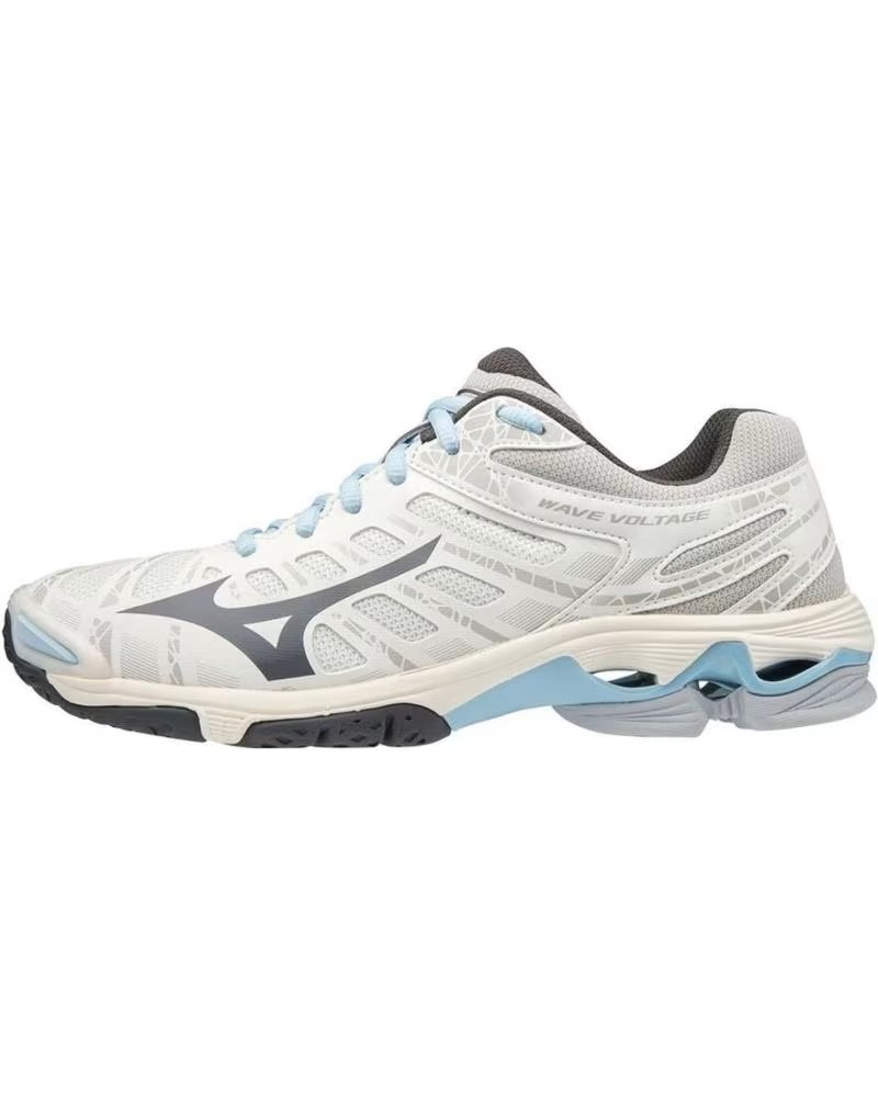 Deportivas de Niña y Niño Mizuno Zapatillas Wave Voltage Balonmano-voley Blanco