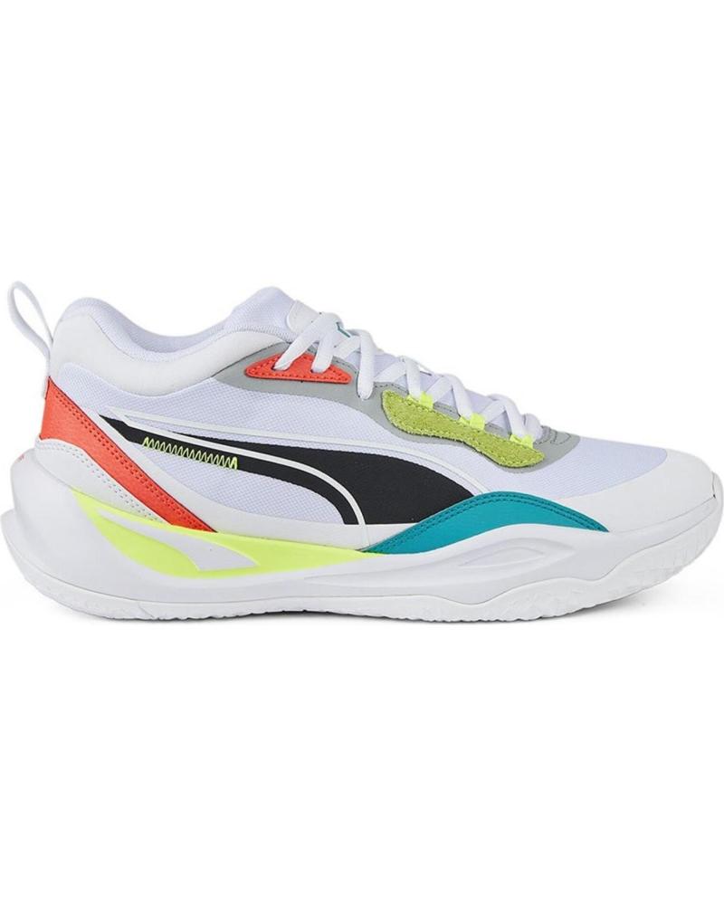 Deportivas de Hombre y Mujer PUMA ZAPATILLAS BASKET PLAYMAKER PRO MULTICOLOR BLANCO