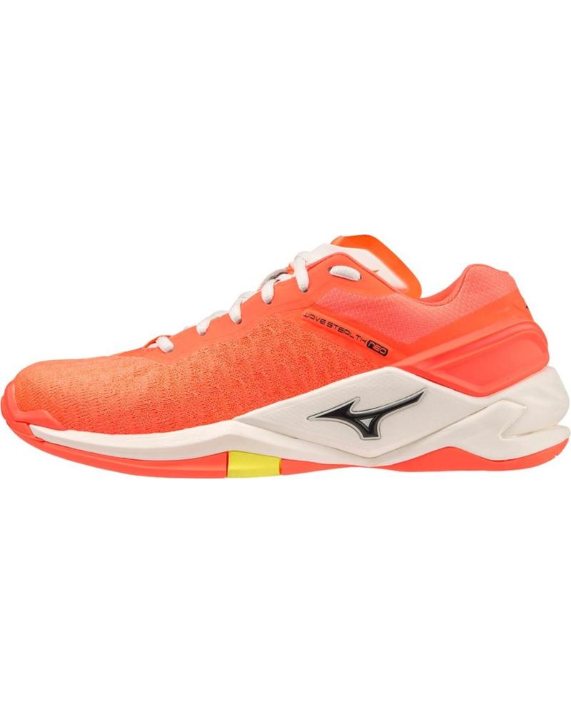Deportivas de Mujer y Hombre y Niña y Niño MIZUNO ZAPATILLAS WAVE STEALTH NEO BALONMANO-VOLEY CORAL NARANJA