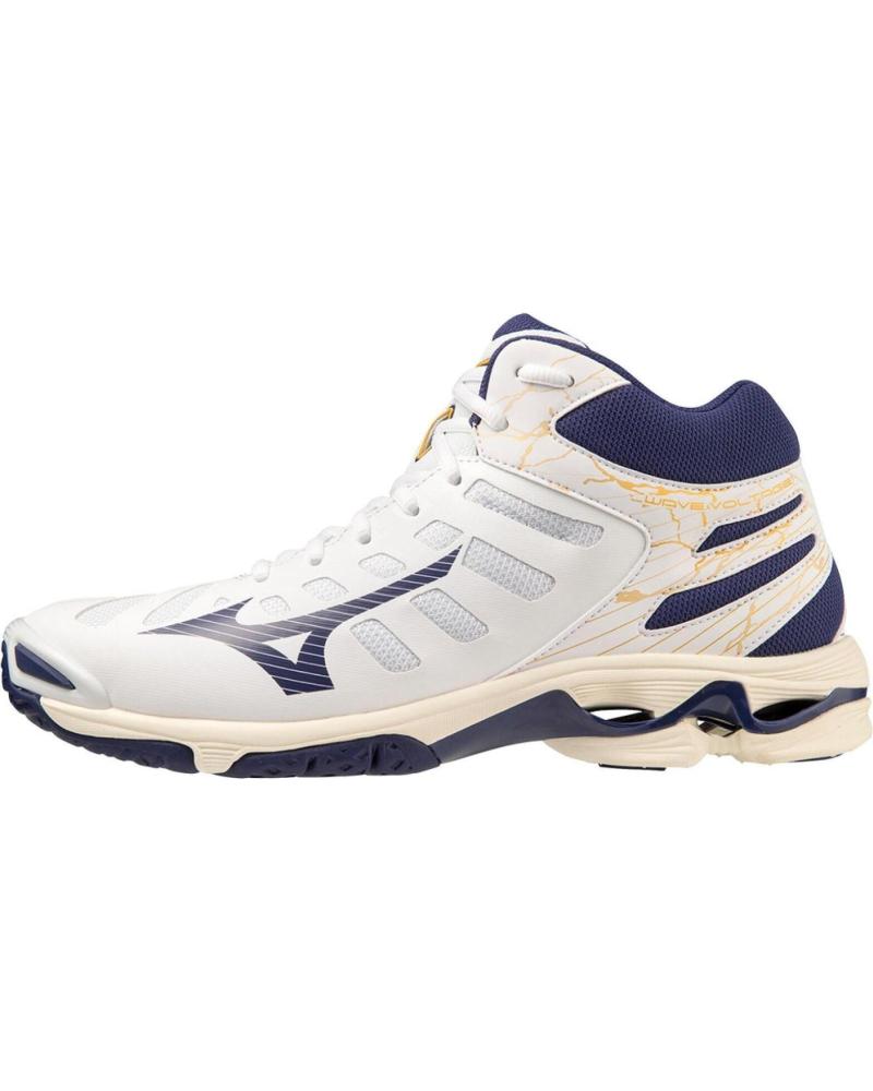 Deportivas de Hombre y Niña y Niño MIZUNO ZAPATILLAS BALONMANO- VOLEY WAVE VOLTAGE MID BLANCO