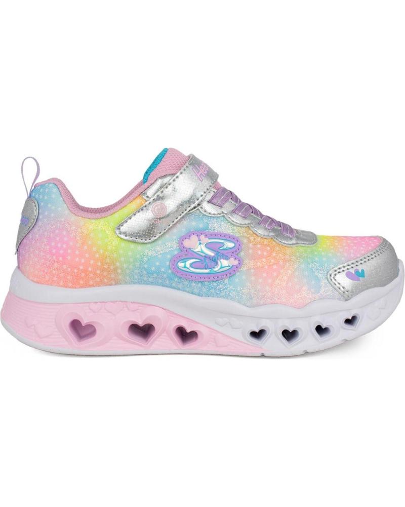 Deportivas de Niña SKECHERS ZAPATILLAS HEART LIGHTS KIDS ROSA