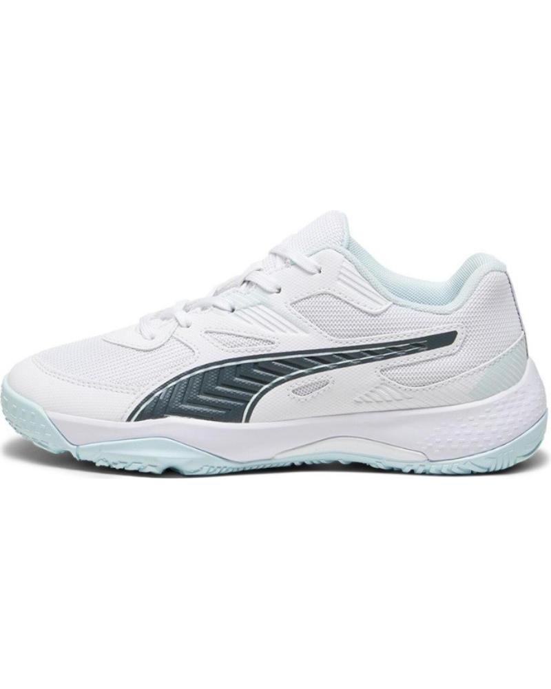 Deportivas de Mujer y Niña y Niño PUMA ZAPATILLAS BALONMANO SOLARFLASH JUNIOR II BLANCO