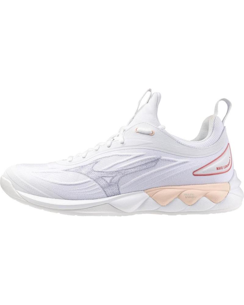 Deportivas de Mujer y Niña y Niño MIZUNO ZAPATILLAS BALONMANO-VOLEY WAVE LUMINOUS 3 UNISEX BLANCO