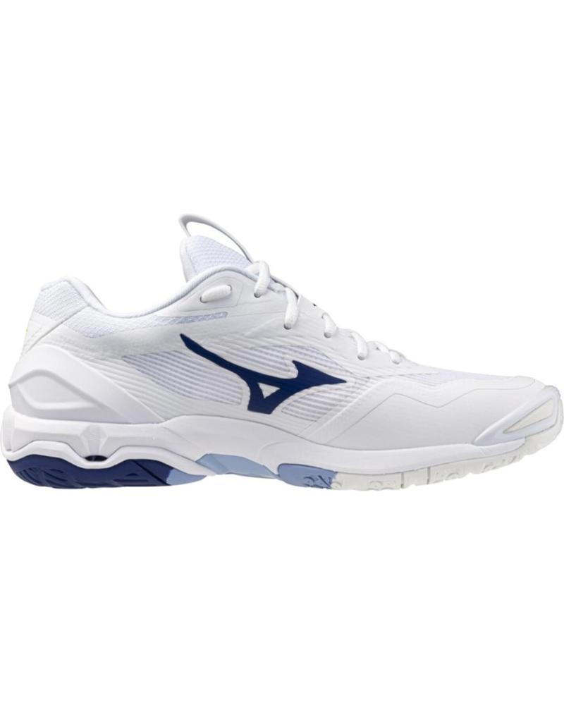 Deportivas de Hombre y Mujer MIZUNO ZAPATILLAS WAVE STEALTH 6 BALONMANO VOLEY BADMINTON BLANCO