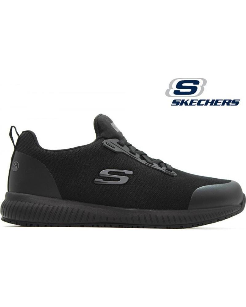 Deportivas de Hombre SKECHERS ZAPATILLAS SQUAD SR-MYTON NEGRAS NEGRO