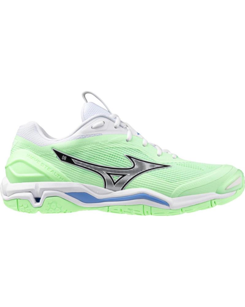 Deportivas de Hombre y Mujer MIZUNO ZAPATILLAS WAVE STEALTH 6 BALONMANO-VOLEY-BADMINTON S VERDE