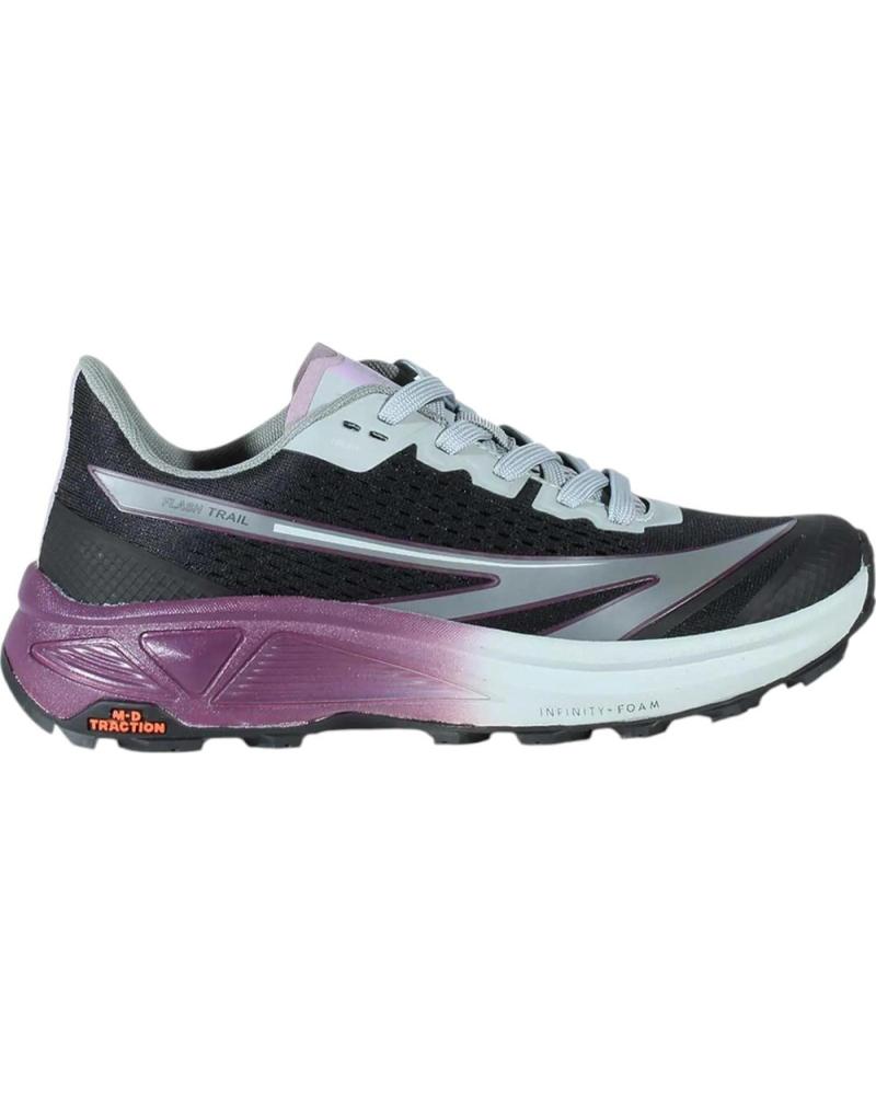 HI-TEC FLASH TRAIL ZAPATILLAS TREKKING NEGRO PÚRPURA O090152-004 VARIOS COLORES