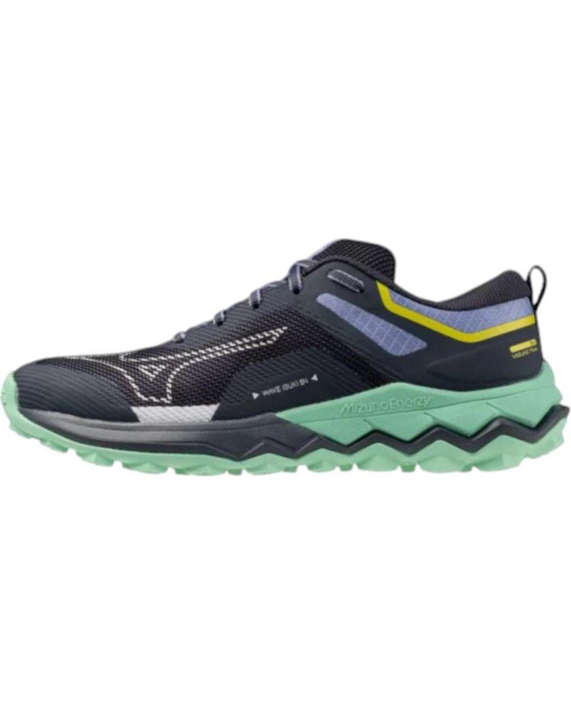 MIZUNO ZAPATILLAS DE RUNNING WAVE IBUKI 4 J1GK2273-31 GRIS, AZUL AÉREO Y VERDE GRIS