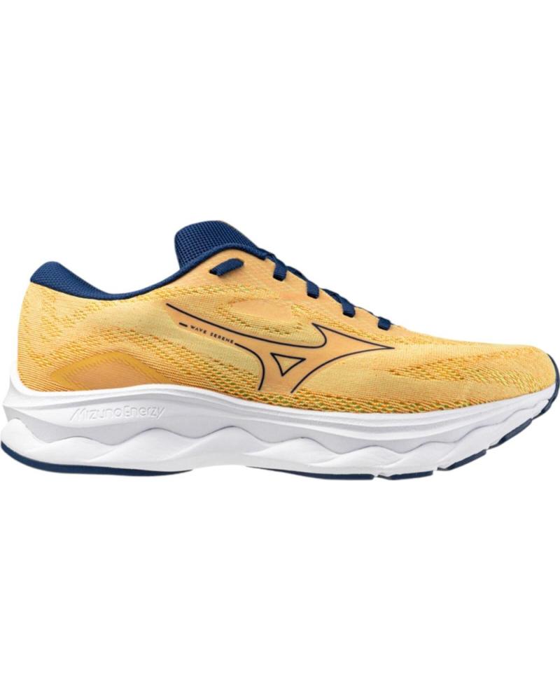 MIZUNO ZAPATILLAS DE RUNNING WAVE SERENE NEO LIME J1GC245 AMARILLAS Y AZUL MARINO AMARILLO