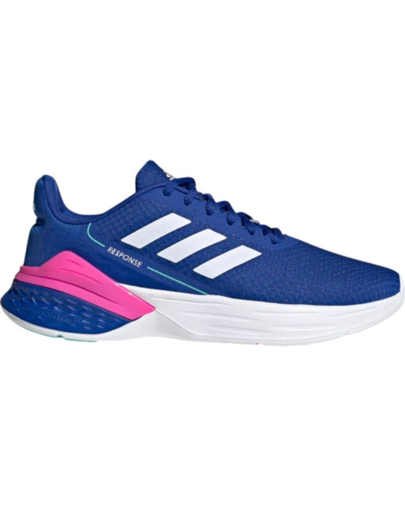 Deportivas de Mujer ADIDAS ZAPATILLAS RESPONSE SR AZUL BLANCO FY9160 ROSA