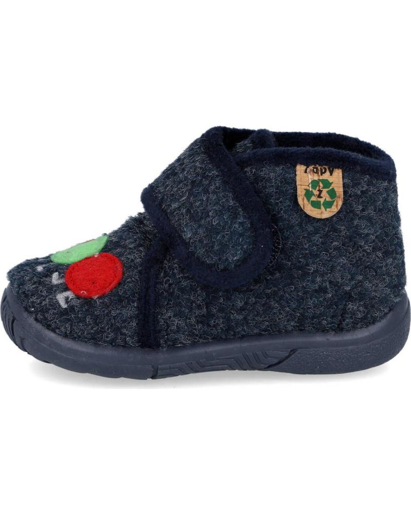 ZAPATILLAS DE CASA ZAPY MARINO PARA NIÑOS CON CIERRE DE VELCRO MARINO