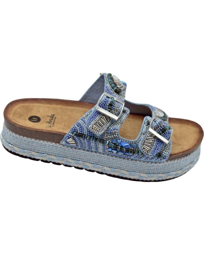 Sandalias de Mujer LA STRADA SANDALIA MULTI-STONES BLUE AZUL
