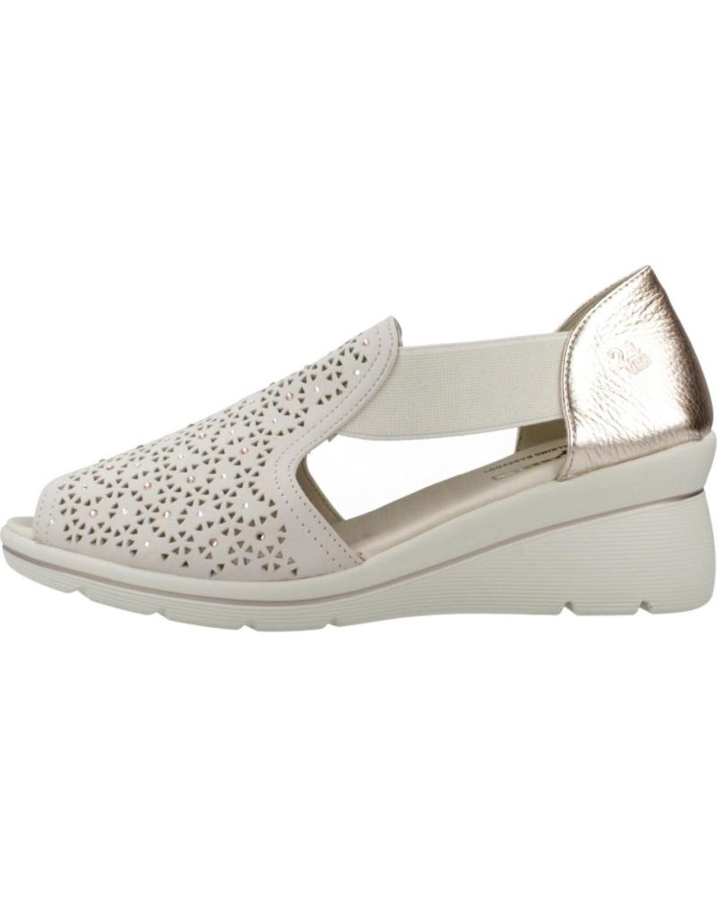 SANDALIA DE CUÑA 24 HORAS 26453 AMARILLO PARA MUJER AMARILLO