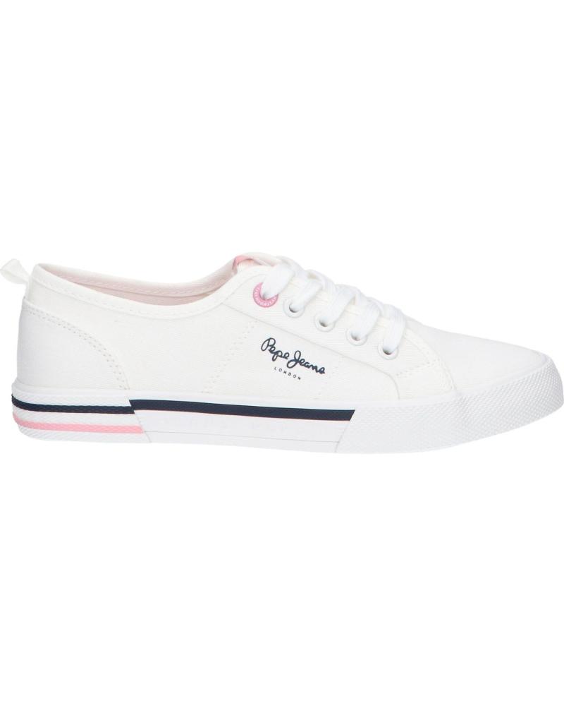 Deportivas de Mujer PEPE JEANS PGS30620 BRADY TOP G 803OFF WHITE