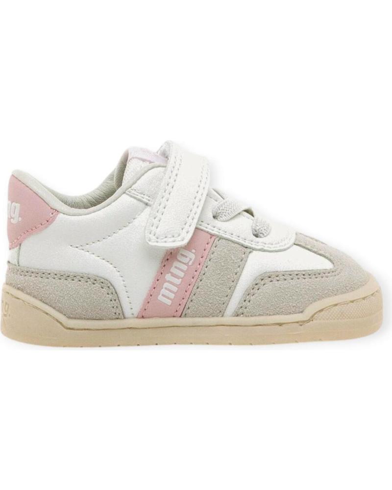 ZAPATILLAS DEPORTIVAS MUSTANG NIÑA BLANCA Y ROSA BLANCO