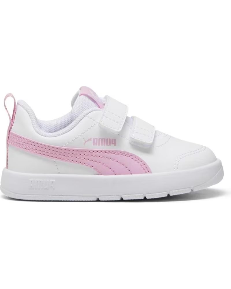 Puma Courtflex V3 V Inf Deportivas Infantiles Blanco Rosa 310252-09 Blanco