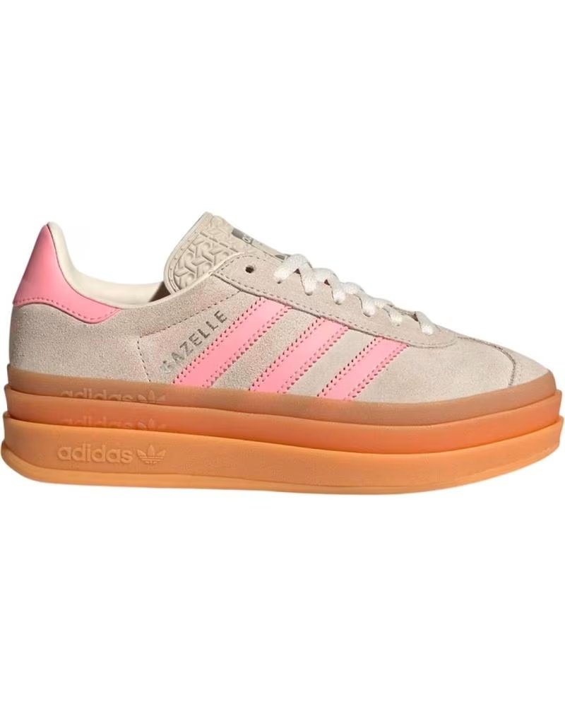 Zapatillas Adidas Gazelle Bold J - Diseño Plataforma en Beige y Rosa 40