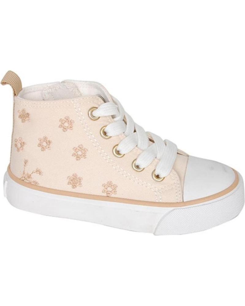 Deportivas de Niña BUBBLE BOBBLE BUBBLE BOTA DE LONA CON CORDON Y CREMALLERA PARA NINA C1313 BEIG