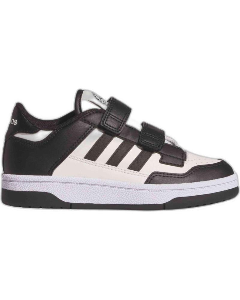 ADIDAS ZAPATILLAS RAPID COURT JP7654 VELCRO NIÑOS NEGRO BLANCO CBLACK-CLOWHI-FTWWHT