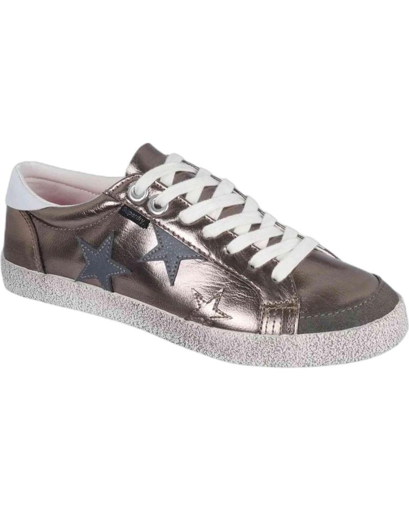 Deportivas de Mujer SUPERDRY ZAPATILLAS PARA MUJER EN COLOR PLATEADO